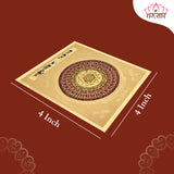 Multicolor Copper Kuber Yantra( 3X3)