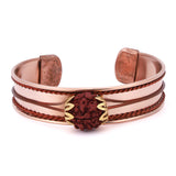 Brown Rudraksha Kada Bracelet – Adjustable Spiritual Wristband