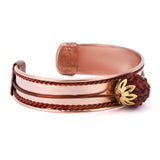 Brown Rudraksha Kada Bracelet – Adjustable Spiritual Wristband
