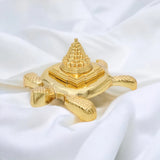 Meru Kachua (Turtle) Gold Plated For Good Luck & Evil Eye Protection | Metal Yantra Gold Plated
