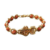 Premium Shiv Mahadev Trishul Damru Stylish Golden Bracelet
