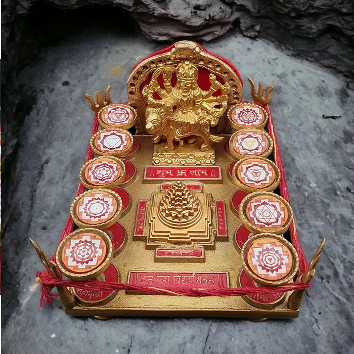 Premium Das Mahavidya Yantra, Original Das Mahavidya Idol With Yantram ...