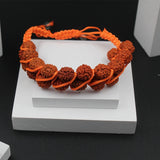 Stylish 2 Line Multilayer 5 Face Rudraksha Bracelet