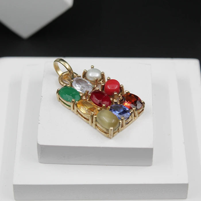 Navratna Stone Pendant For Men Navratna Locket Men And Women