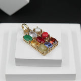 Navratna Locket Men and Women, (Rectangular)