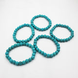 Pack of 5 Aqua Turquoise Stone Bracelet