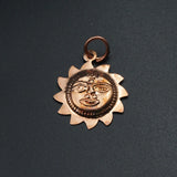 Tambe Ka Suraj 7 Inches | Copper Suraj for Wall Hanging at Home & Office | Decoration Item for Good Luck