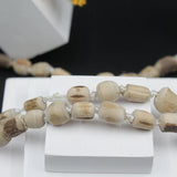 Natural Big Size Yellow Thread 108 Beads Kanthi Tulsi Mala for Pooja