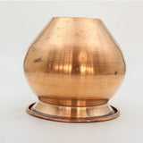 Tambe Ka Lota for Puja Big Size Temple Use, Kumkuma Kalash for Diwali, Pooja, Festival, Home Decoration, Brown Copper, Vessel for Drinking Water Karwachauth Poojan Article (1 Pcs)