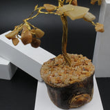 Aventurine Yellow Stone Crystal Tree for Home Decor