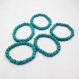 Pack of 5 Aqua Turquoise Stone Bracelet