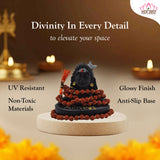 Adiyogi Shiva Statue with 5mm Rudraksha Mala