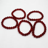 Pack of 5 red Stone Bracelet For Men And Women
