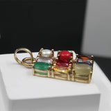Navratna Locket Men and Women, (Rectangular)