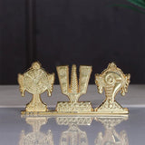 Shank Chakra Namah Stand | Gold Plated Antique Decoration Item for Car, Home & Office | Best Quality Home Decor Item