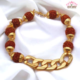 Brown Rudraksha Chain Bracelet