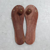 Wooden khadau for Men and Women, Best Wood Design Khadau Chappal to Wear, Unisex Premium Pooja Wooden Charan Paduka Slippers Free Size, Puja Mandir Item