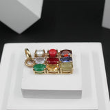 Navratna Locket Men and Women, (Rectangular)