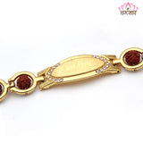 Om Namah Shivay Bracelet with Natural Rudraksha Beads