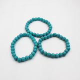 Pack of 3 Aqua Turquoise Stone Bracelet