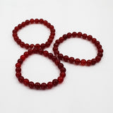 Pack of 3 Red Bracelet Stone Stretchable Bracelet