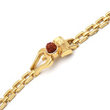 Best Gold Plated OM Damru Trishul Rudraksha hand Bracelet