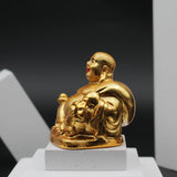 Golden Laughing Buddha Statue
