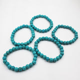 Pack of 5 Aqua Turquoise Stone Bracelet