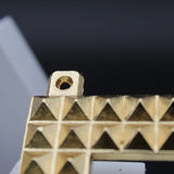 Copper Swastik Pyramid Vastu Yantra for Door Entrance, Golden Swastik Pyramid for Home Office Shop Factory, Mandir, Religious Holy Swastik for Positivity, Prosperity and Success