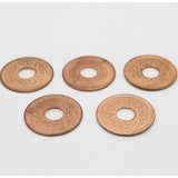 Tambe Ka Sikka With Hole -Set of 5