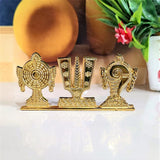 Shank Chakra Namah Stand | Gold Plated Antique Decoration Item for Car, Home & Office | Best Quality Home Decor Item