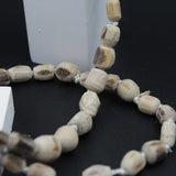 Natural Big Size Yellow Thread 108 Beads Kanthi Tulsi Mala for Pooja