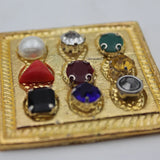 Effective Multicolor Navratna Yantra Stone Plate For Pooja