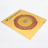 3x3 Original Multicolor Golden Plated Shree Akshay Kuber Copper Yantra