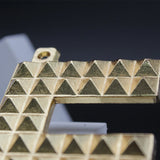 Copper Swastik Pyramid Vastu Yantra for Door Entrance, Golden Swastik Pyramid for Home Office Shop Factory, Mandir, Religious Holy Swastik for Positivity, Prosperity and Success