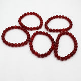 Pack of 5 red Stone Bracelet For Men And Women
