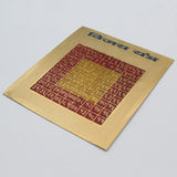 Multicolor Copper Vijay Yantra Gold Plated