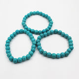 Pack of 3 Aqua Turquoise Stone Bracelet