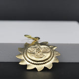 Tambe Ka Suraj 4 Inches | Copper Suraj for Wall Hanging at Home & Office | Decoration Item for Good Luck