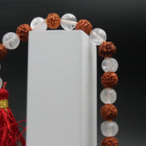Original Rudraksha With Sphatik Mala