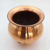 Tambe Ka Lota for Puja Big Size Temple Use, Kumkuma Kalash for Diwali, Pooja, Festival, Home Decoration, Brown Copper, Vessel for Drinking Water Karwachauth Poojan Article (1 Pcs)