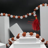 Original Rudraksha With Sphatik Mala