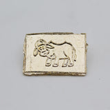 Original Shree Shani Yantra Blue Sapphire Stone in Gold Plated For Home,Square Shape Yantram Small Size Card For Wallet,Natural Neela Stone business,Good Luck