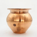 Tambe Ka Lota for Puja Big Size Temple Use, Kumkuma Kalash for Diwali, Pooja, Festival, Home Decoration, Brown Copper, Vessel for Drinking Water Karwachauth Poojan Article (1 Pcs)