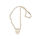 Small Heart Radha Locket Small Cylindrical Round Beads Men Women,Original Designer Wood Tulsi Kanthi Mala Radha Name Pendant Neck