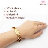 Om Namah Shivay Bracelet with Natural Rudraksha Beads