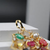 Crystal Navratna Stone Locket