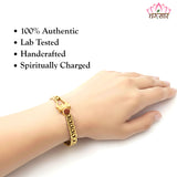 Best Gold Plated OM Damru Trishul Rudraksha hand Bracelet