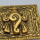 Shank Chakra Namah Stand | Gold Plated Antique Decoration Item for Car, Home & Office | Best Quality Home Decor Item