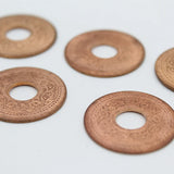 Tambe Ka Sikka With Hole -Set of 5
